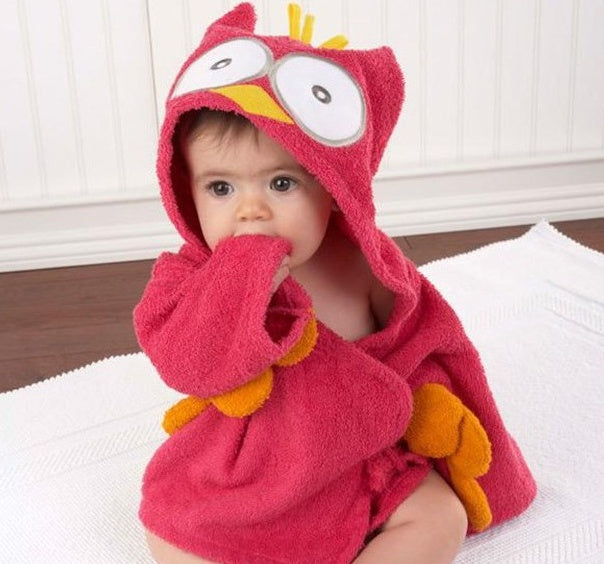 Baby Hooded Bath Towel – Cute Animal Cotton Robe