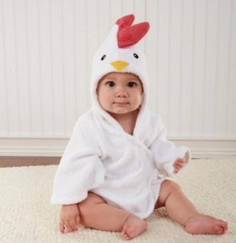 Baby Hooded Bath Towel – Cute Animal Cotton Robe