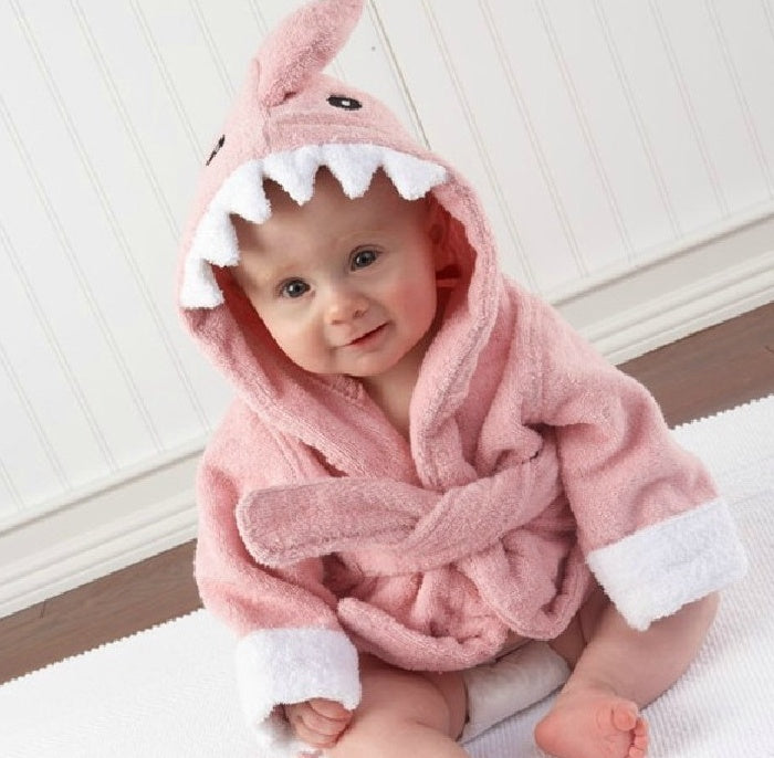Baby Hooded Bath Towel – Cute Animal Cotton Robe