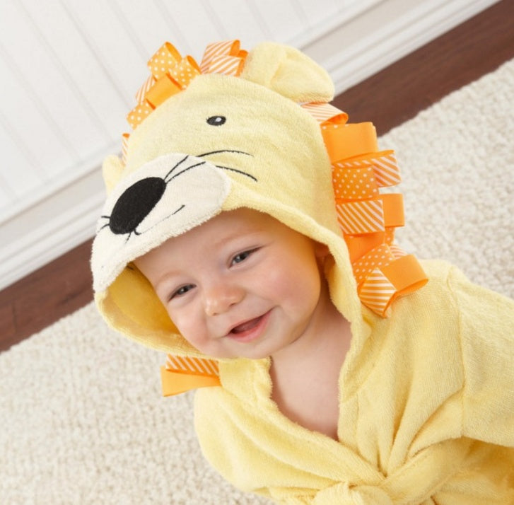 Baby Hooded Bath Towel – Cute Animal Cotton Robe