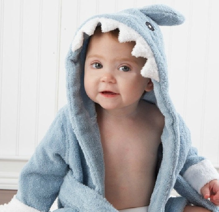 Baby Hooded Bath Towel – Cute Animal Cotton Robe