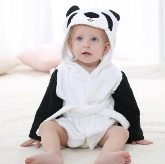 Baby Hooded Bath Towel – Cute Animal Cotton Robe