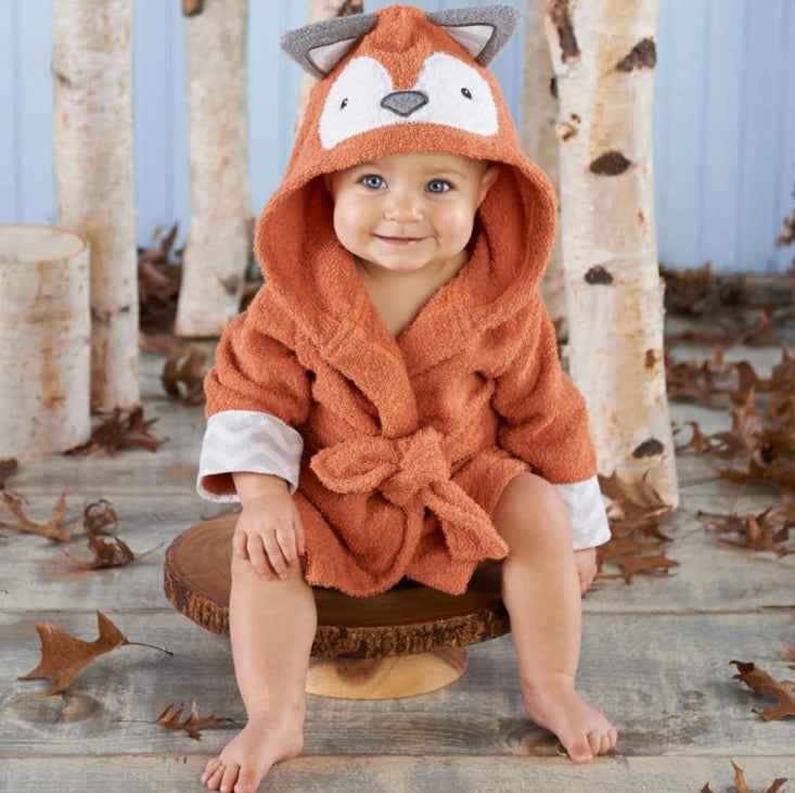 Baby Hooded Bath Towel – Cute Animal Cotton Robe