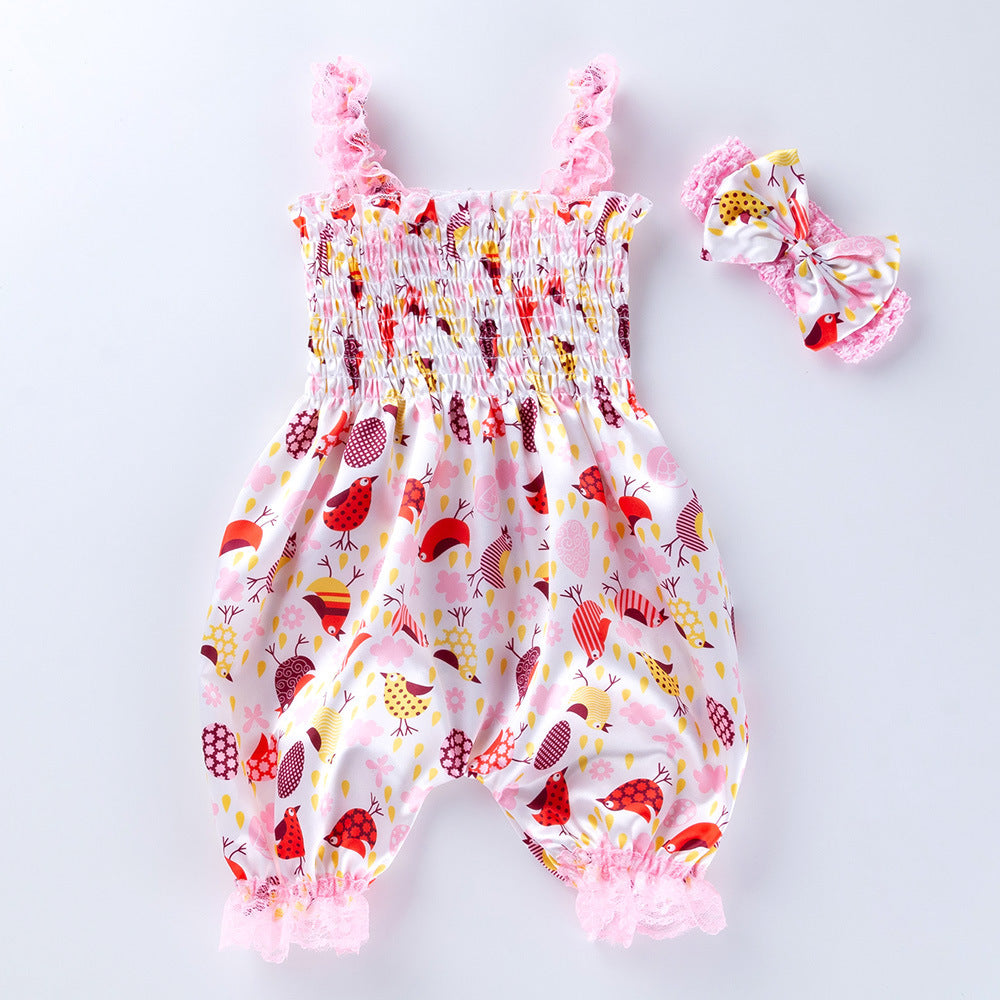 European And American 0-2 Years Old Girl Sling Baby Baby Bloomers